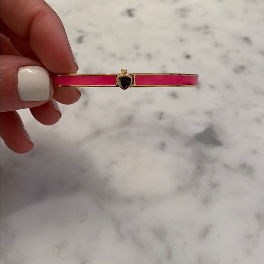 Kate Spade Gold/Hot Pink Bangle